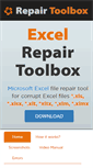 Mobile Screenshot of excelrepairtoolbox.com